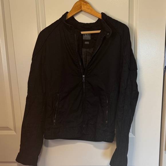 A/X Armani Exchange Dark Bomber Jacket - Picture 1 of 10